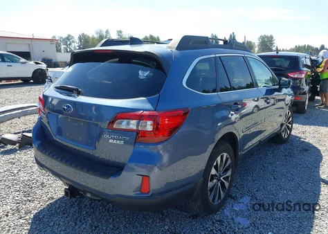 2016 Subaru Outback 2.5I Limited из США, поврежденный, VIN 4S4BSANC3G3225318